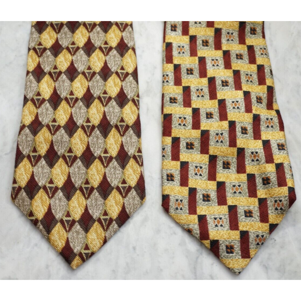 Ermenegildo Zegna neck ties | Lot of 2 vintage mens ties